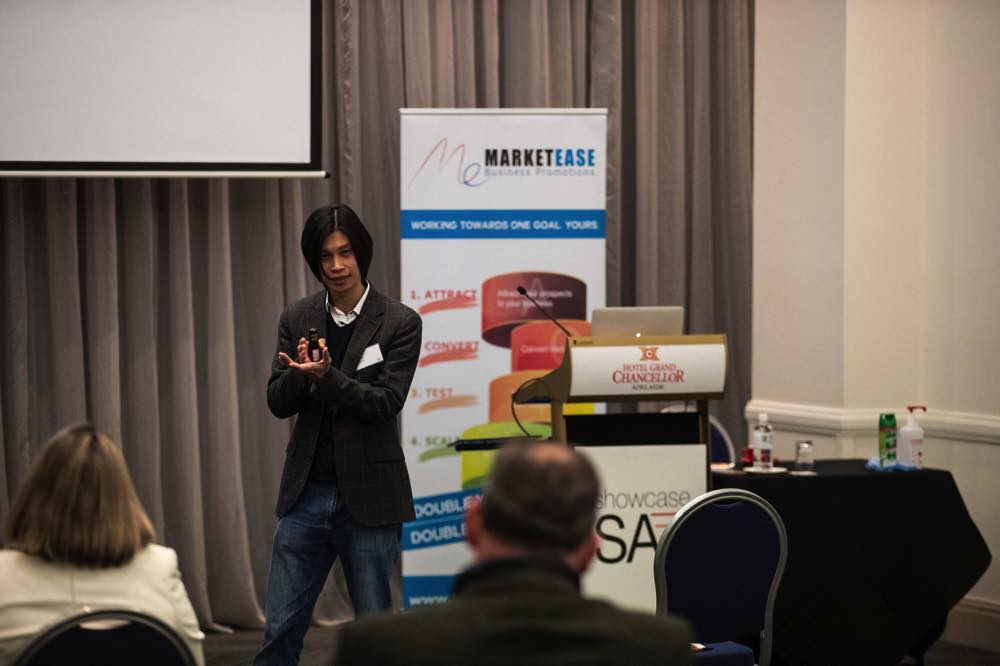 Showcase SA Professional Development & Training: How to Navigate through a Crisis: A Marketing Perspective, presented by Binh Nguyen, Market Ease at Hotel Grand Chancellor Adelaide (June 2020)Showcase SA Professional Development & Training: How to Navigate through a Crisis: A Marketing Perspective, presented by Binh Nguyen, Market Ease at Hotel Grand Chancellor Adelaide (June 2020) photos: Matthew Kroker/Showcase SA