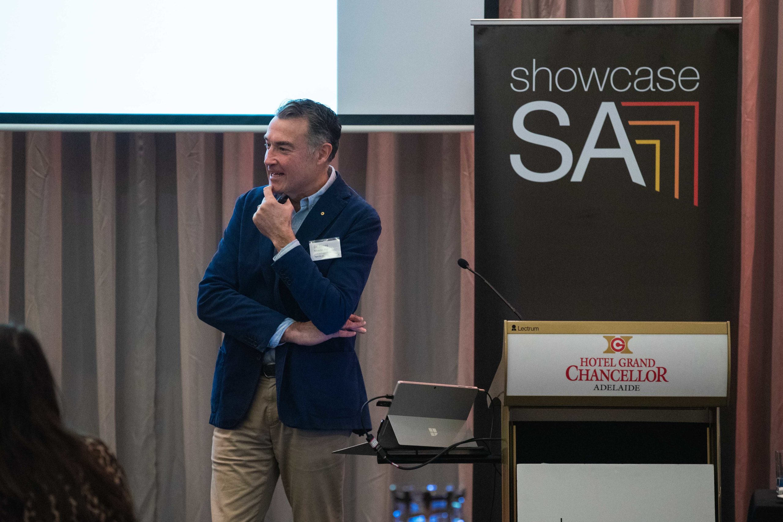 Showcase SA Industry Insight: Health Presented by Australian of the Year, Dr James Muecke at Hotel Grand Chancellor Adelaide (June 2020) photos: Matthew Kroker