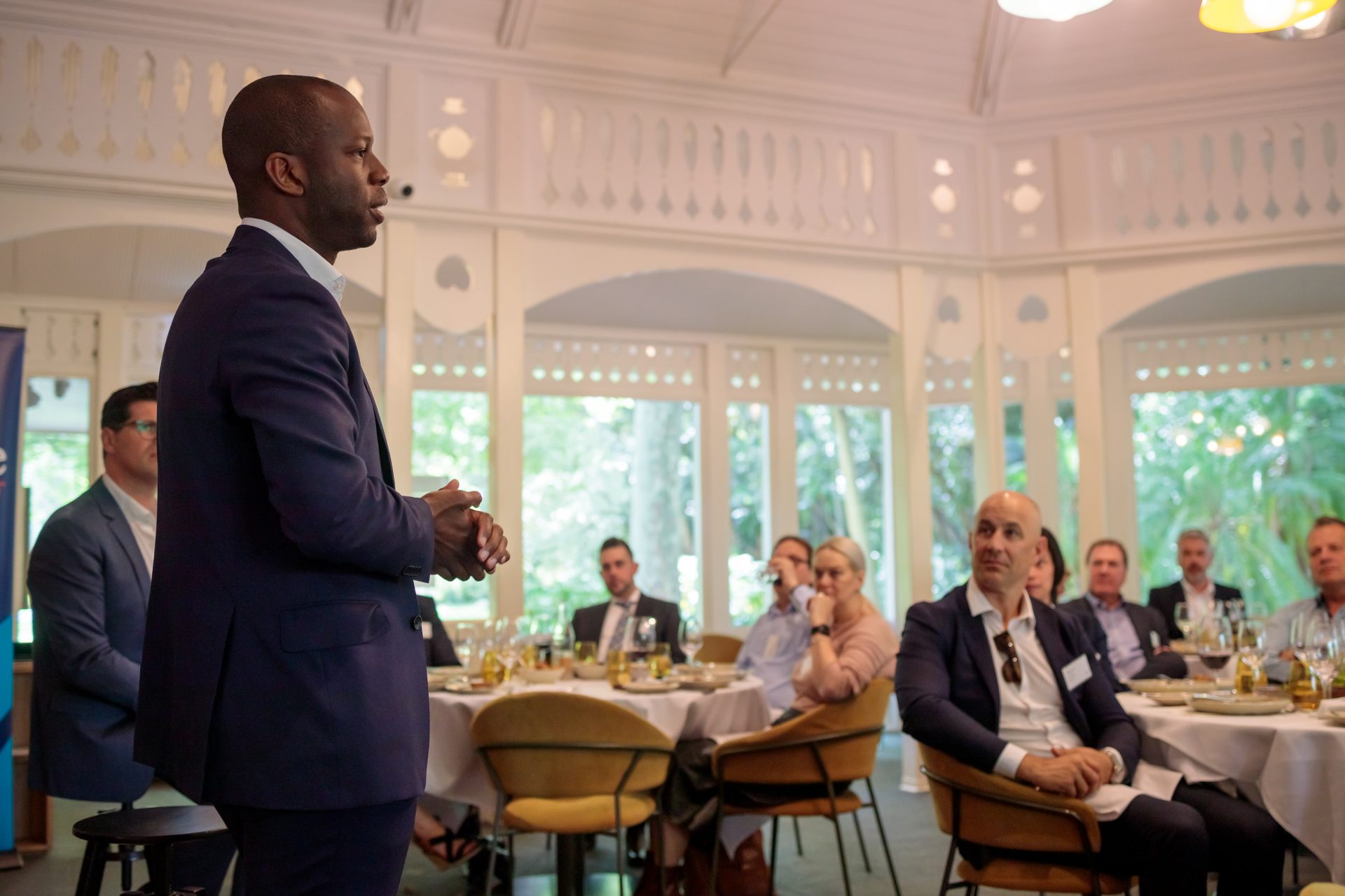 Showcase SA Inspiring Leaders lunch with Bruce Djite (pic: MiLCO/Remco Albers)