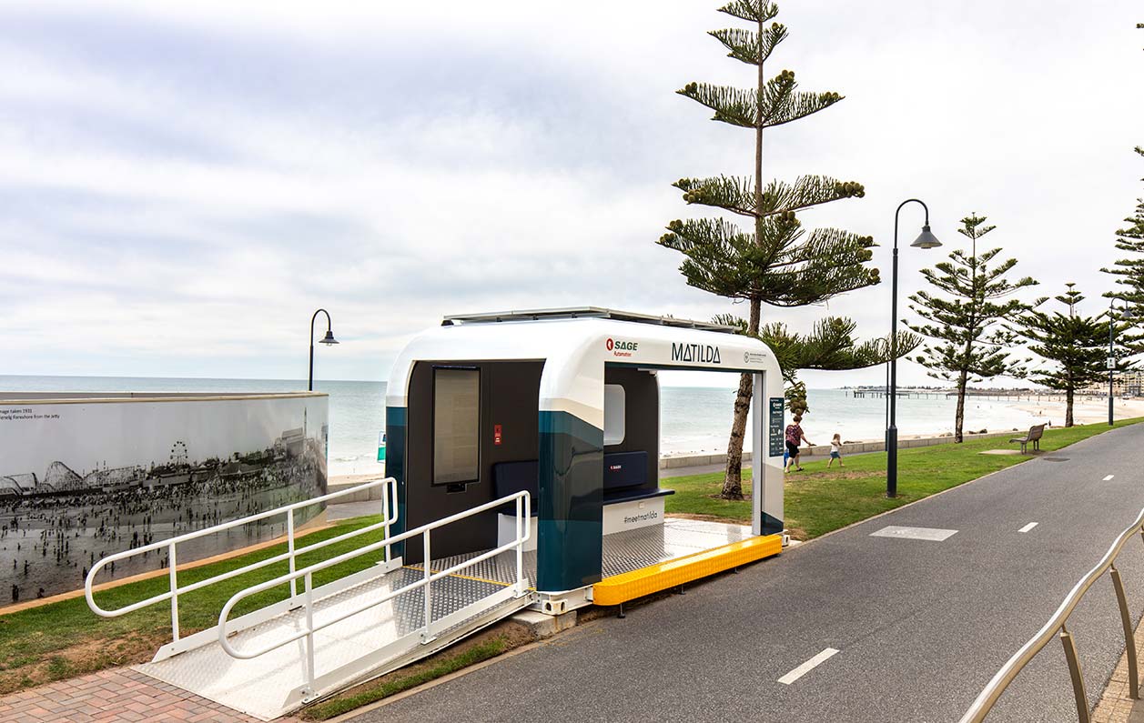 SAGE Automation's Matilda Smart Transit Hub in Holdfast Bay council